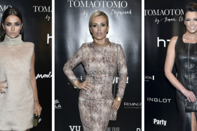 Natalia Siwiec w golfie, Doda jak starsza pani i ostra Felicjańska w skórze, czyli gwiazdy na pokazie TOMAOTOMO