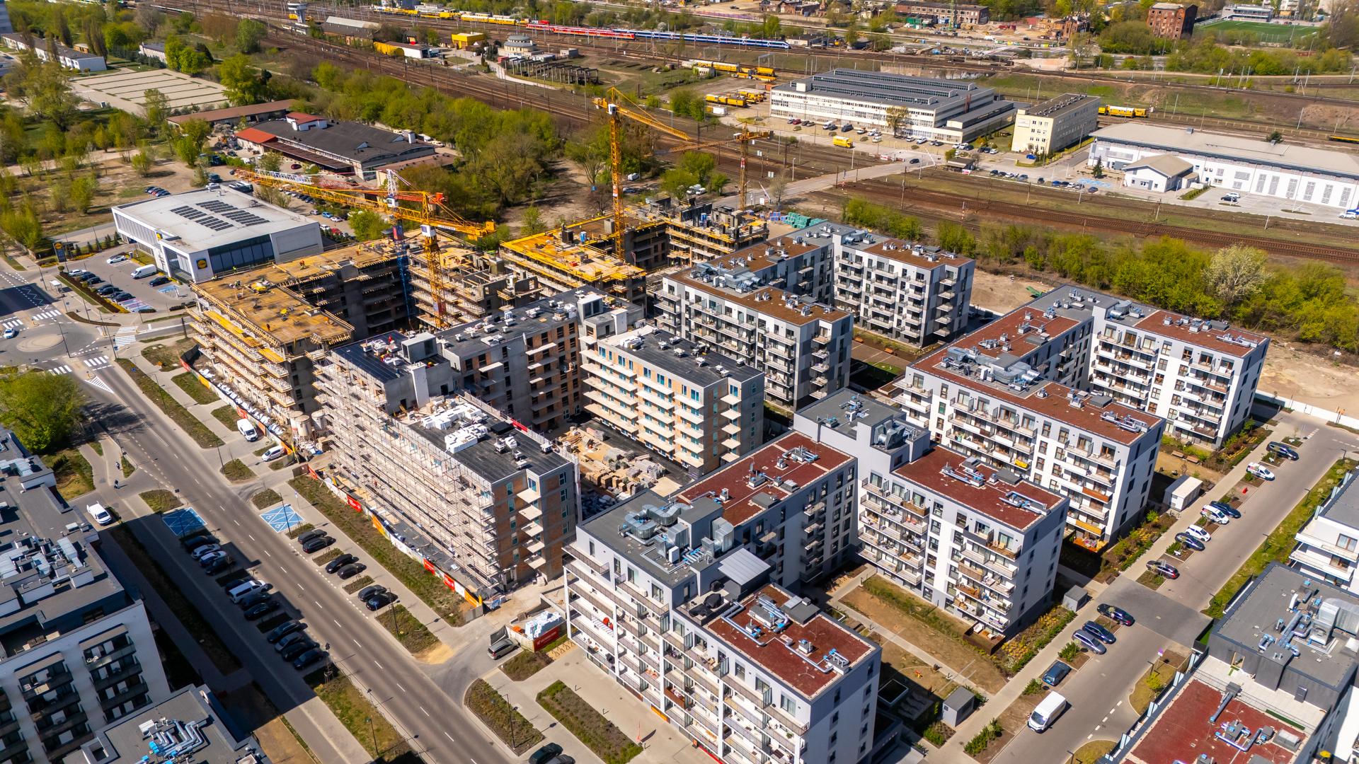 Nowe osiedla na Kamionku w Warszawie