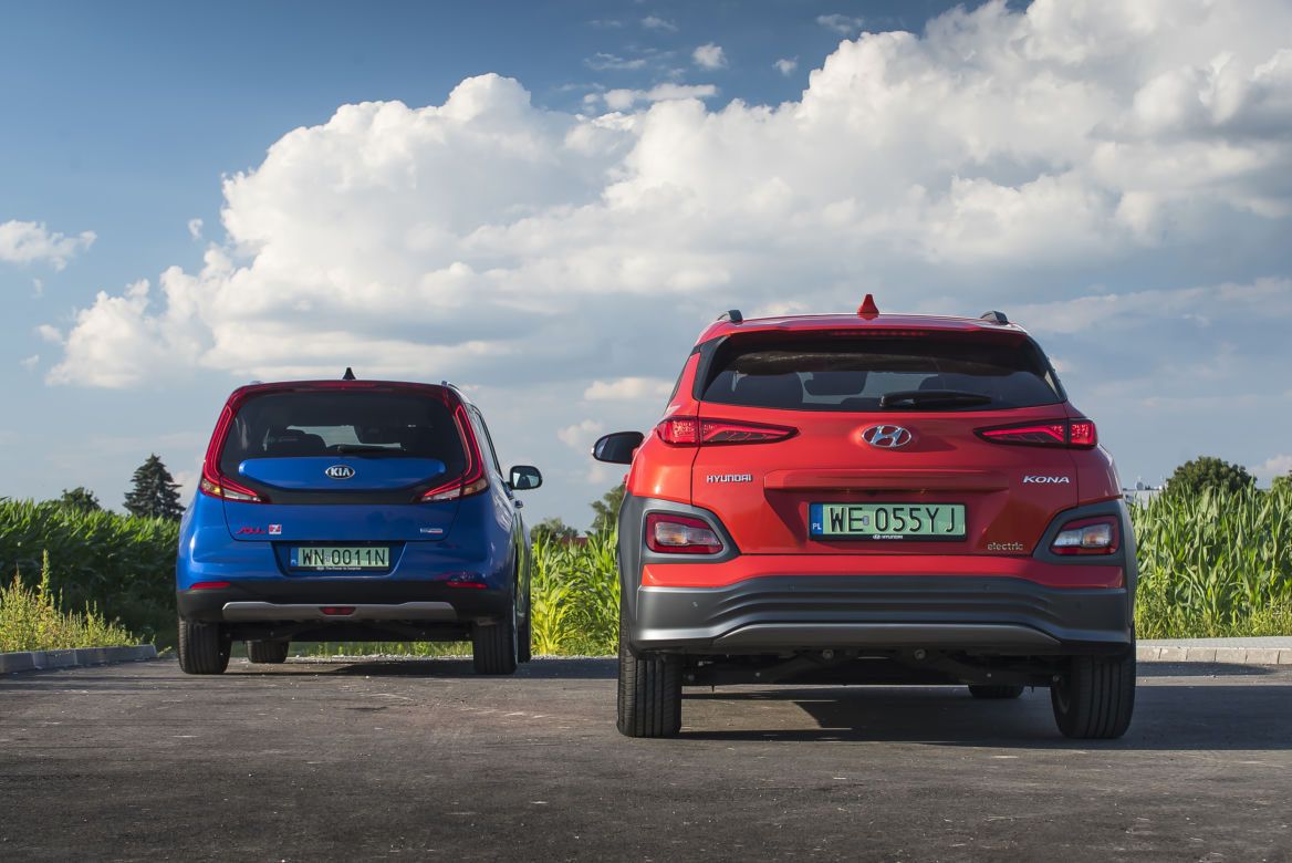 Hyundai Kona Electric 39,2 kWh 136 KM Premium vs. Kia e-Soul 64 kWh 204 KM XL