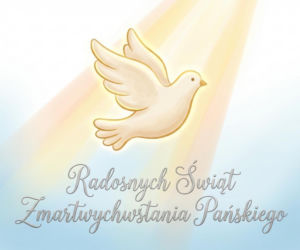 Religijna kartka na Wielkanoc