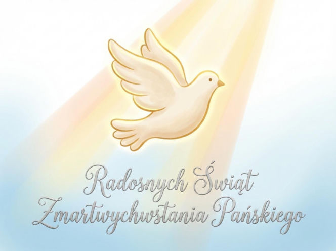 Religijna kartka na Wielkanoc