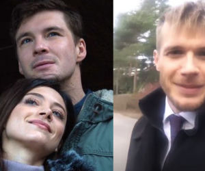 M jak miłość. Artur Skalski (Tomasz Ciachorowski), Iza (Adriana Kalska), Marcin (Mikołaj Roznerski)
