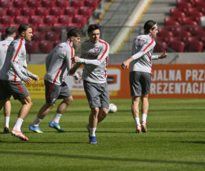 Trening reprezentacji Polski przed meczem ze Szwecją