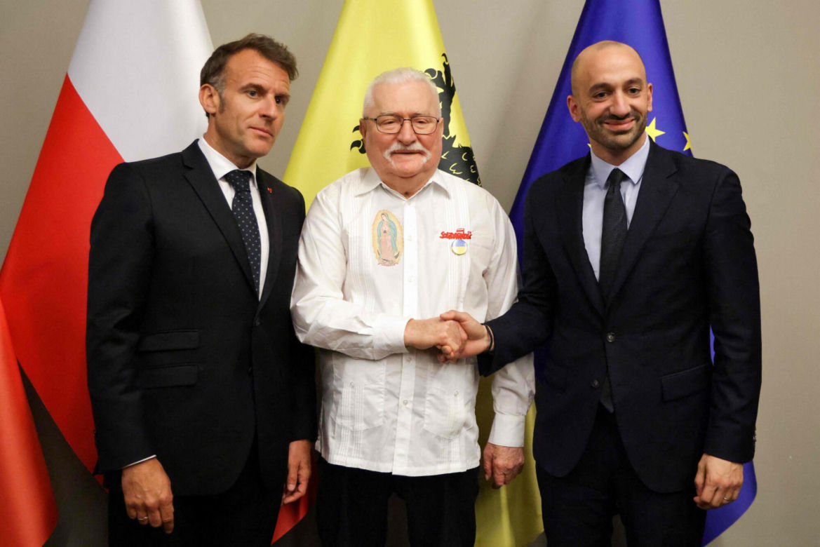 Macron i Wałęsa w Gdańsku. Te zdjęcia mówią więcej niż tysiąc słów