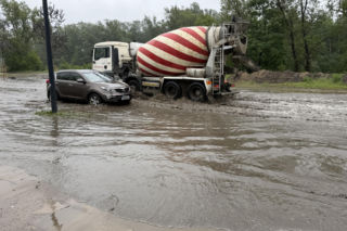 Ulewy w Warszawie