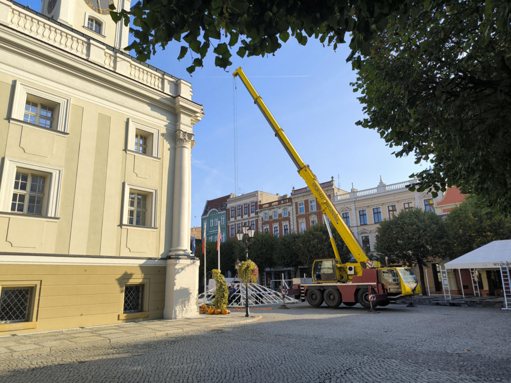 Rynek w Lesznie przed remontem