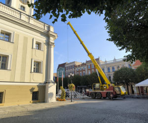 Rynek w Lesznie przed remontem