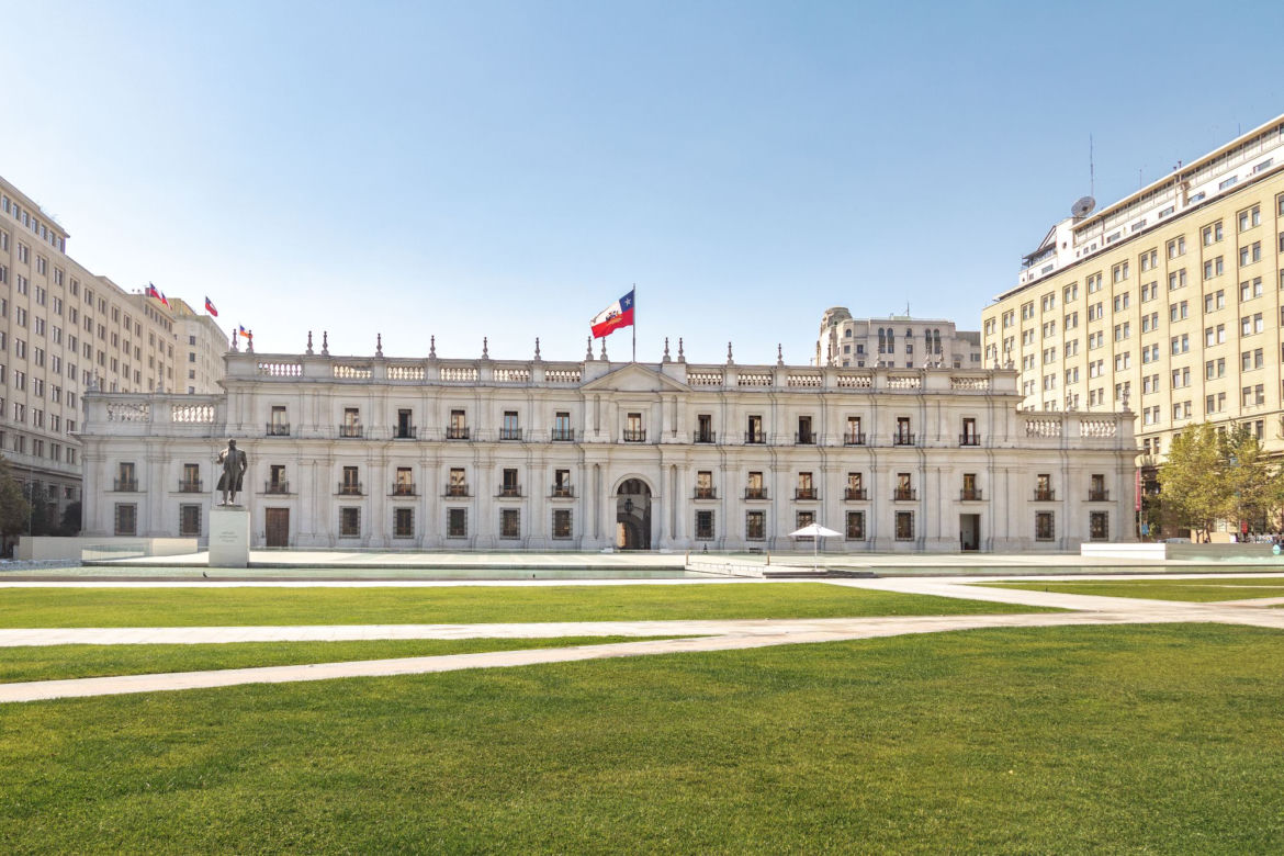 Plac Konstytucji w Santiago de Chile