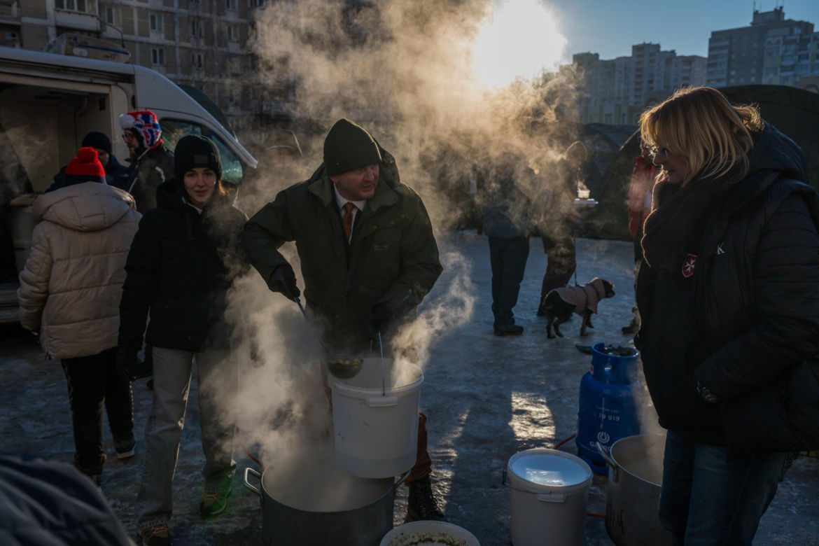 Kijów po rosyjskim ostrzale 3.02.2026