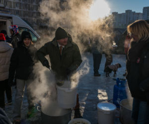 Kijów po rosyjskim ostrzale 3.02.2026