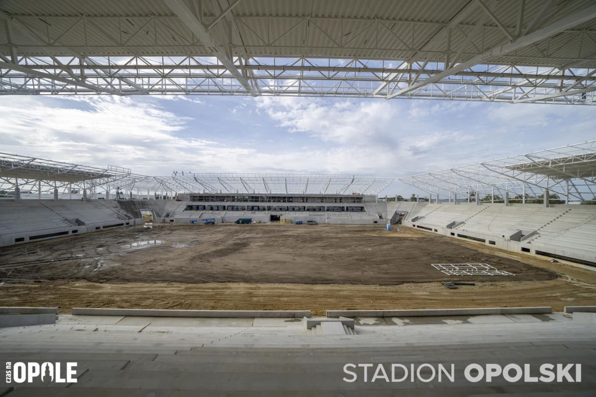 Stadion Opolski w budowie. Najnowsze zdjęcia