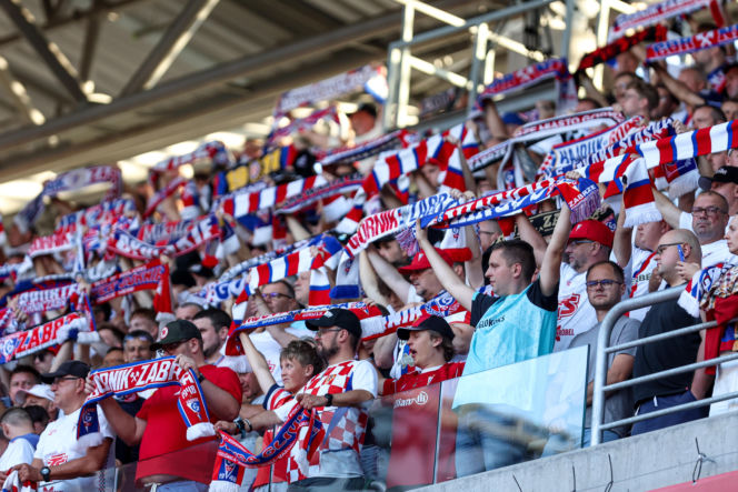 Górnik Zabrze - Ferencvaros: Zdjęcia kibiców z meczu 3. rundy eliminacji Ligi Europy