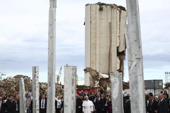 Leon XIV modlił się w miejscu wybuchu w porcie w Bejrucie z 2020 roku