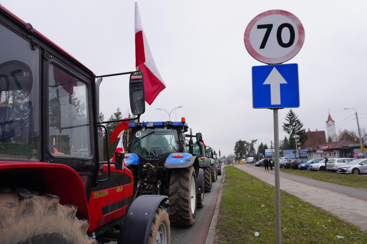 Protest rolników wokół Białegostoku - 20 marca 2024