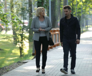 M jak miłość, odc. 1489: ciotka Skalska (Agata Rzeszewska), Kamil (Marcin Bosak)
