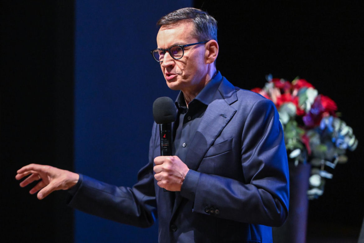 Mateusz Morawiecki podczas spotkania z mieszkańcami Janowa Lubelskiego