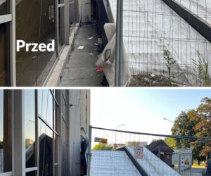 Schody przy Kinie Kijów w Krakowie