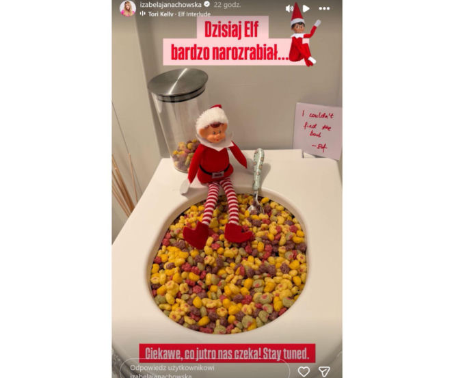 Izabela Janachowska wypełniła toaletę płatkami śniadaniowymi