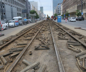 Remont torów na Jerozolimskich