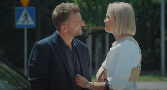 M jak miłość odc. 1895. Dorota (Iwona Rejzner), Bartek (Arkadiusz Smoleński)