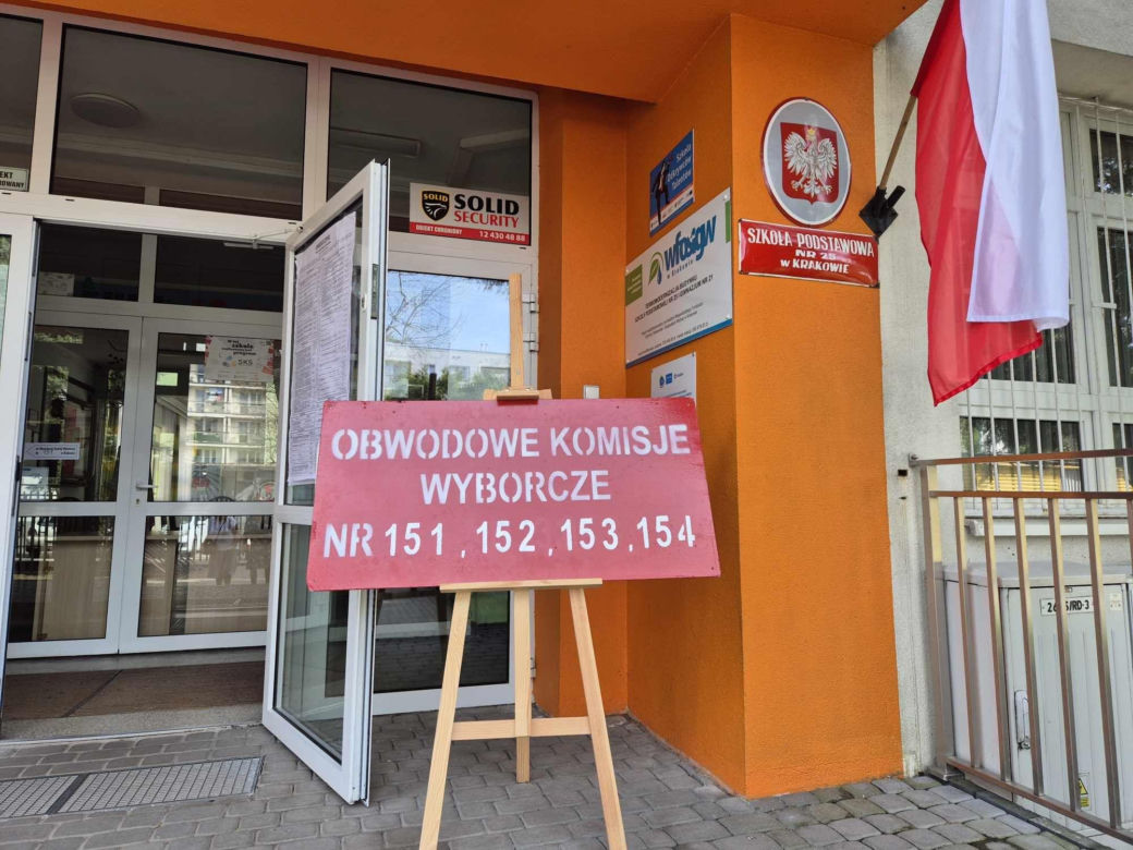 Wybory samorządowe 2024. Tak głosowali krakowianie (SP nr 21 w Krakowie)