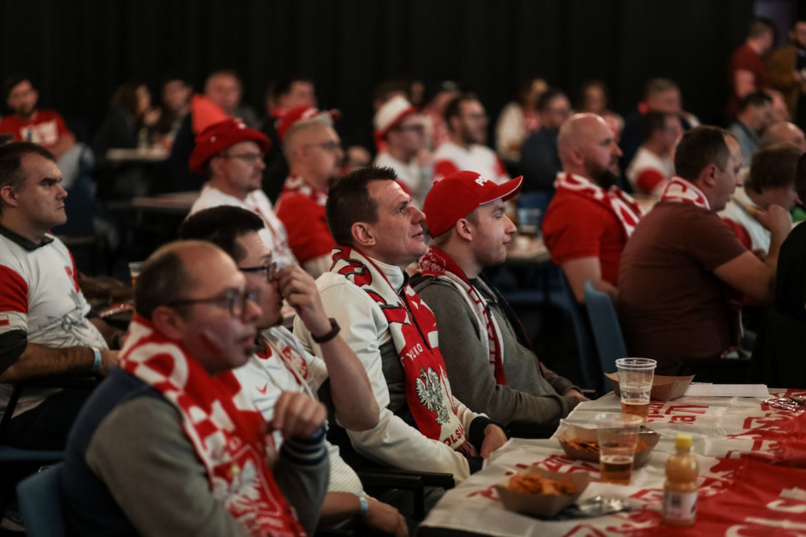 Strefa kibica na Stadionie Śląskim w czasie meczu Polska-Meksyk