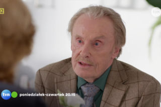 Na Wspólnej odc. 4271. Krystyna Agier (Małgorzata Knothe), Juliusz (Daniel Olbrychski)