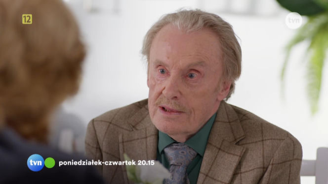 Na Wspólnej odc. 4271. Krystyna Agier (Małgorzata Knothe), Juliusz (Daniel Olbrychski)
