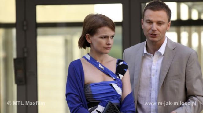 M jak miłość. Marta (Dominika Ostałowska), Andrzej (Krystian Wieczorek)