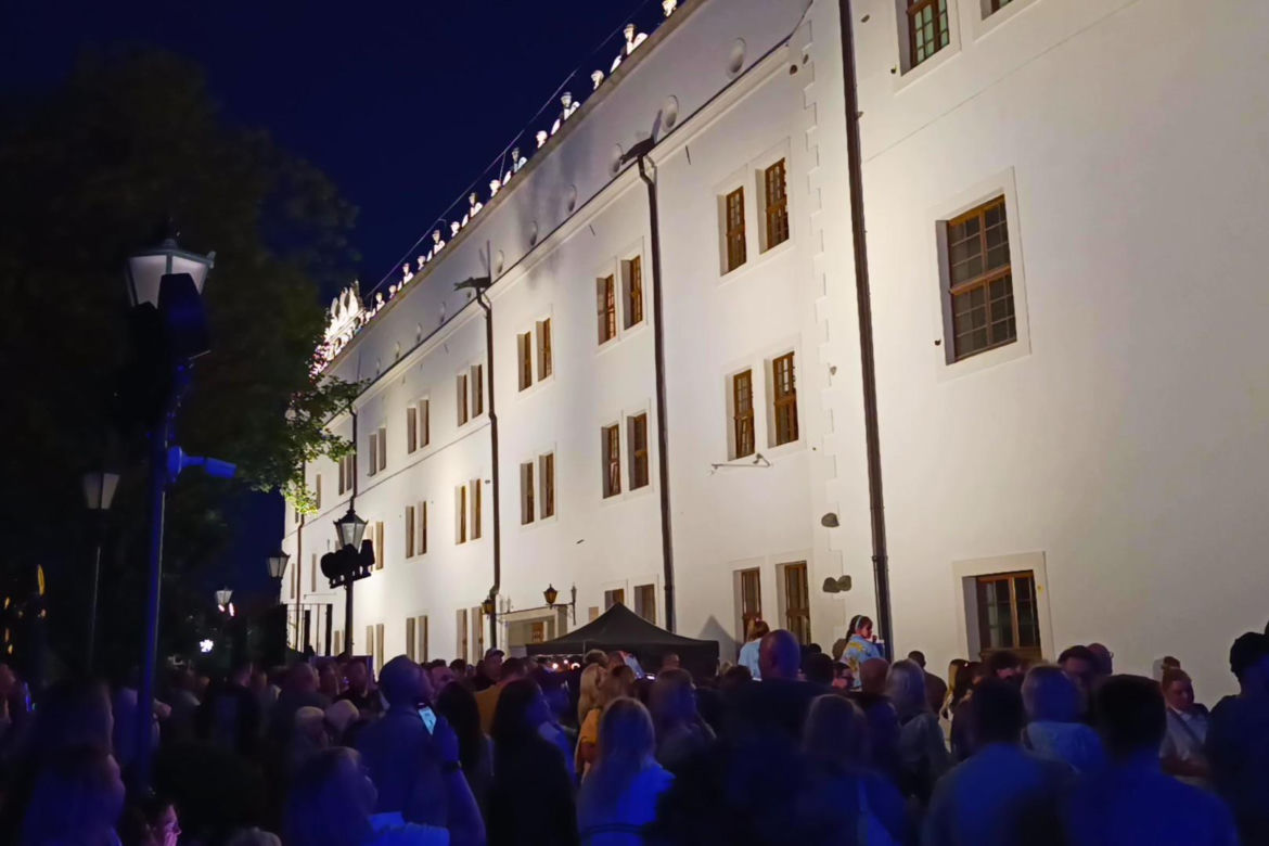 Nowa iluminacja Zamku Książąt Pomorskich w Szczecinie