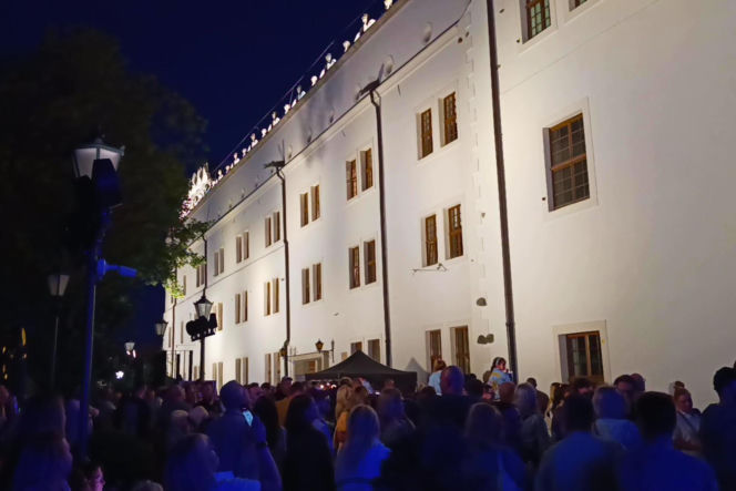 Nowa iluminacja Zamku Książąt Pomorskich w Szczecinie