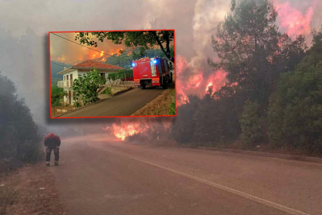 Wielki pożar na chorwackiej wyspie Korčula. Setki strażaków walczą z płomieniami