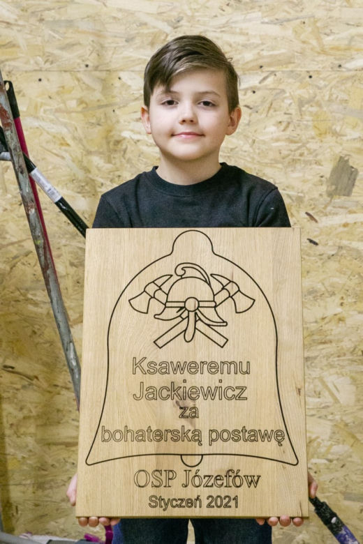 8-letni Ksawery z Józefowa uratował swój dom przed spaleniem 
