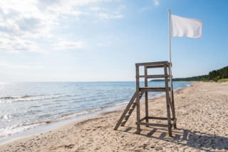 Sinice Chłopy. Czy w Chłopach można się kąpać 16.07? Flaga, warunki pogodowe