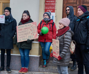 Lublin: Protest w obronie dzików. „Nie dla myśliwych”