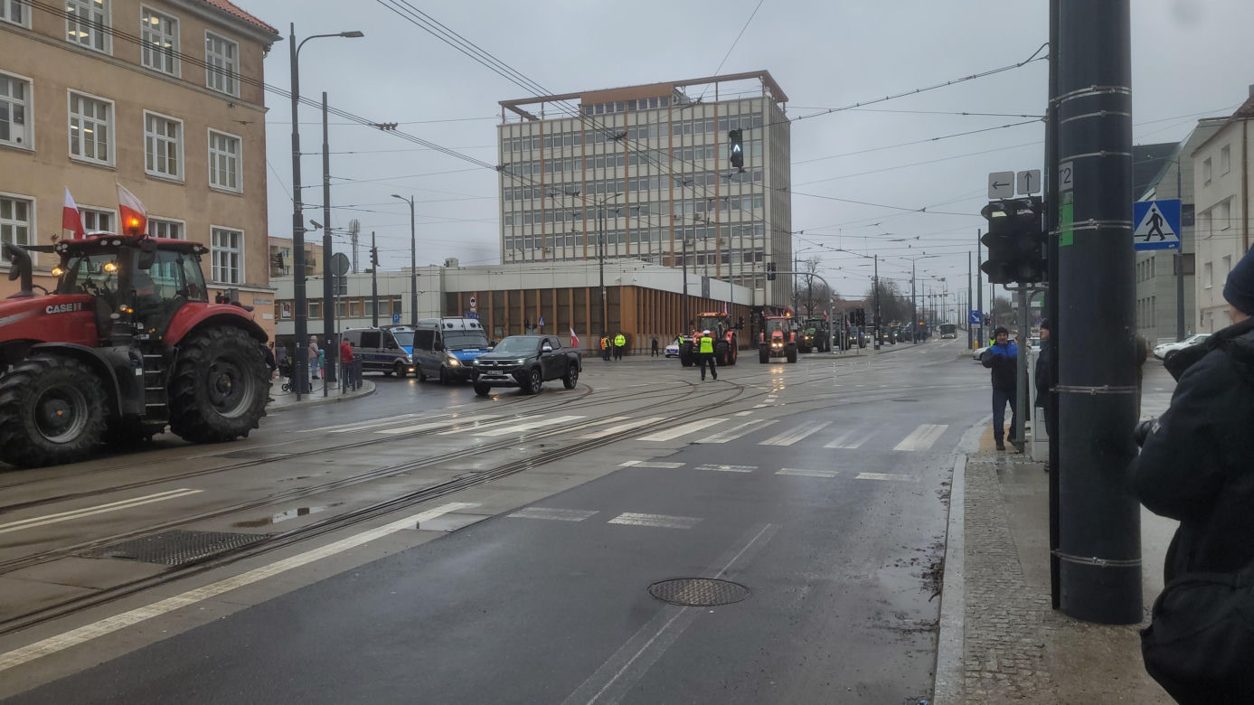 Protest rolników w Olsztynie, 20 lutego