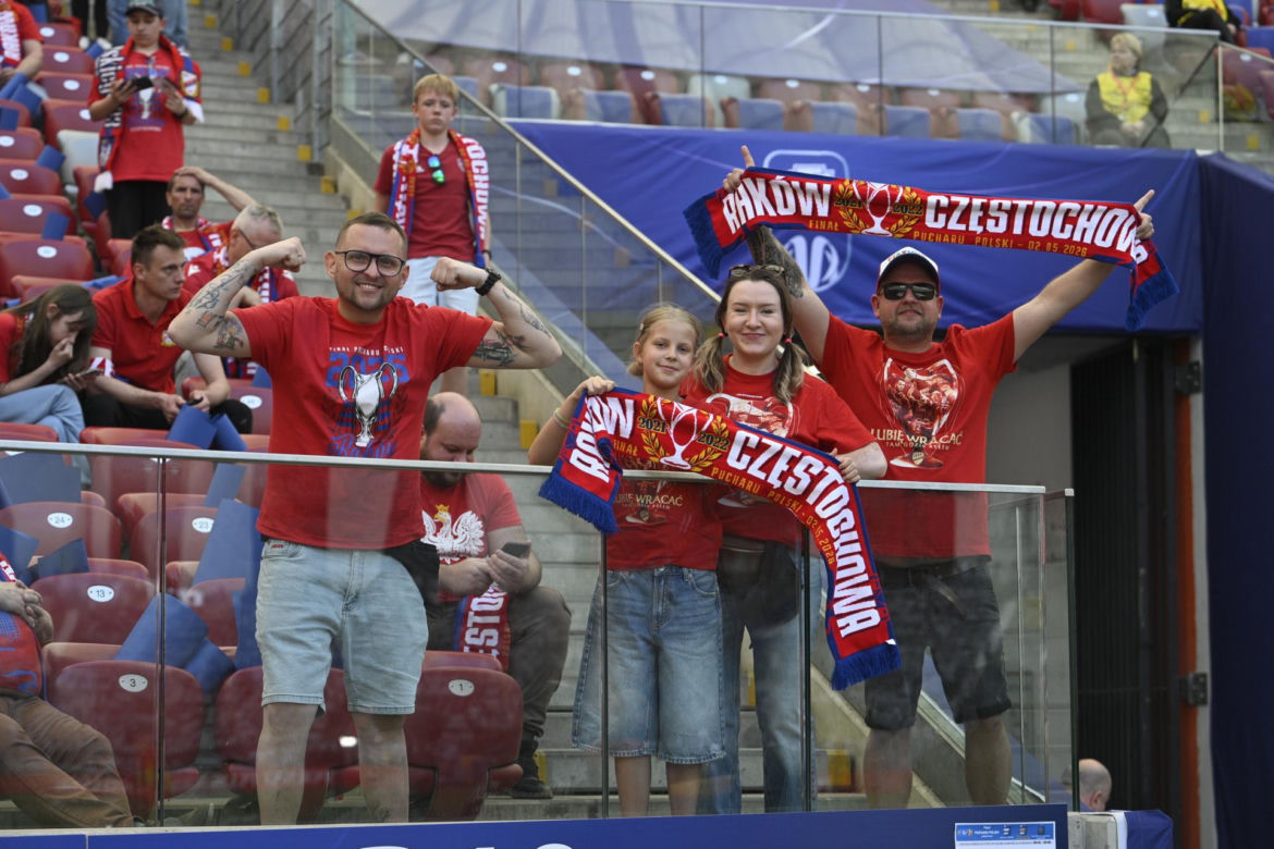 Kibice na finale Pucharu Polski: Górnik - Raków