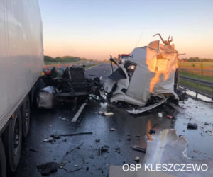 Wypadek TIR-ów na S5 
