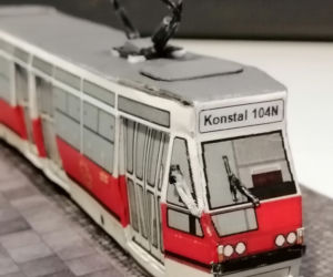 Modele tramwajów stworzone przez pana Michała z Poznania
