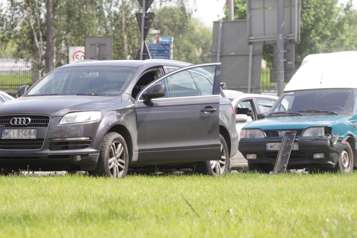 Doda miała wypadek. Polonez staranował jej audi Q7