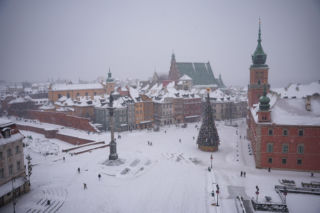 Śnieg, marznący deszcz i gołoledź. Tak wygląda zimowa Warszawa (zdjęcia)