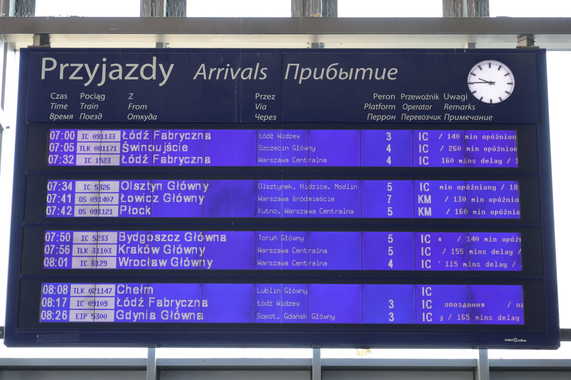 Wielkie opóźnienia na kolei. Wszystko przez atak hakerski