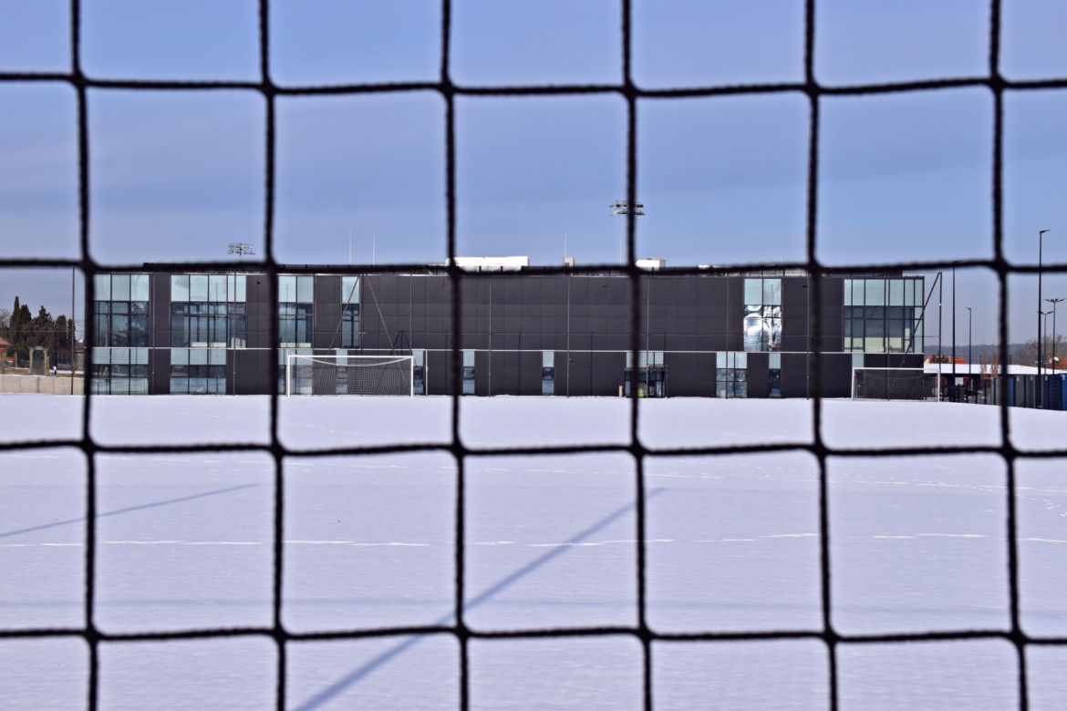 Budowa stadionu w Szczecinie - luty 2021