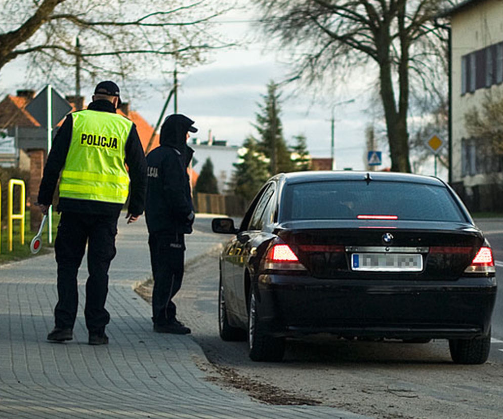 Policyjna kontrola drogowa