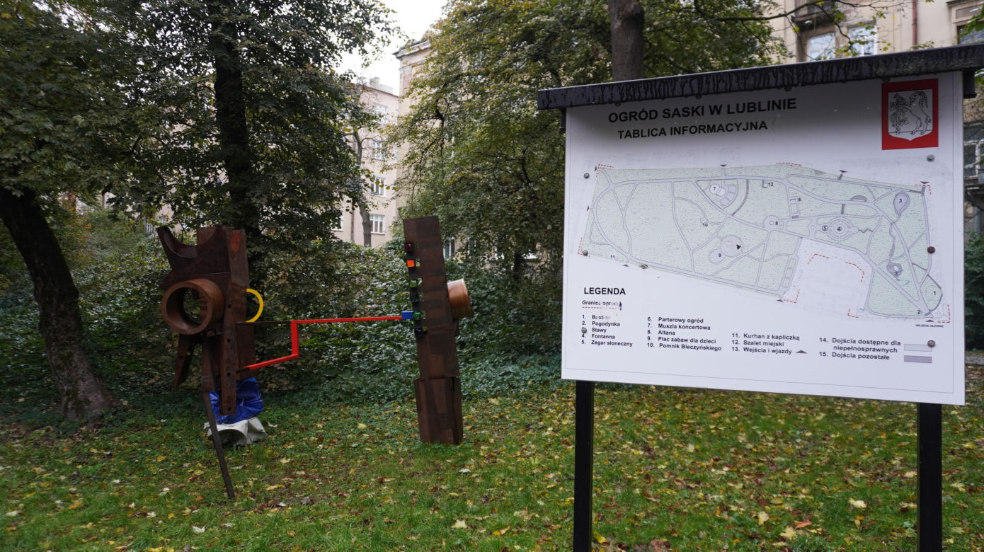 Ogród Saski w Lublinie w jesiennej odsłonie