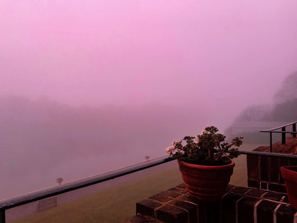 Różowa mgła nad Europą! Meteorolodzy mają wyjaśnienie