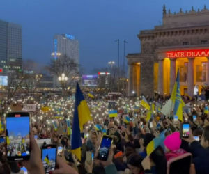 Wojna w Ukrainie. W ramach protestu położyli się na ziemi. Przestańcie obiecywać, zacznijcie działać