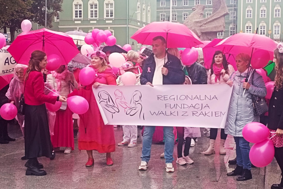 Marsz Różowej Wstążki w Szczecinie