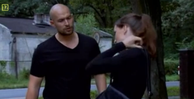''Barwy szczęścia'' Daniel(Dawid Kartaszewicz) Justyna (Lidia Sadowa) 