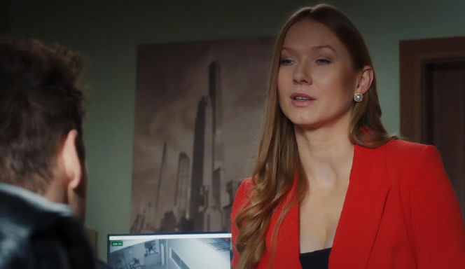 M jak miłość odc. 1929. Elżbieta Domańska (Katarzyna Dąbrowska), Marcin (Mikołaj Roznerski)